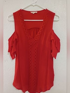 Lace-Trim Women's Top